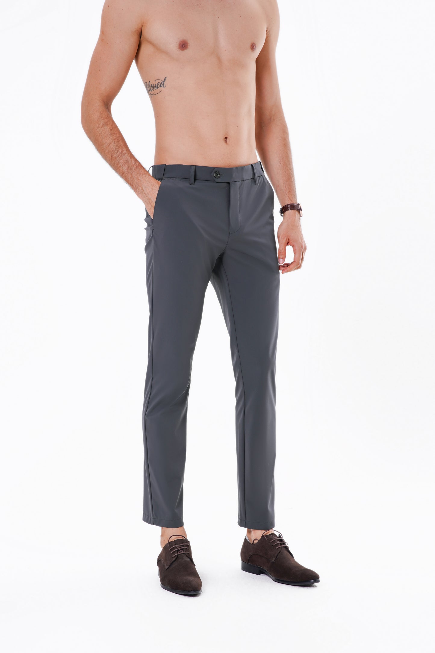 Dress Pant Jogger Dark Grey