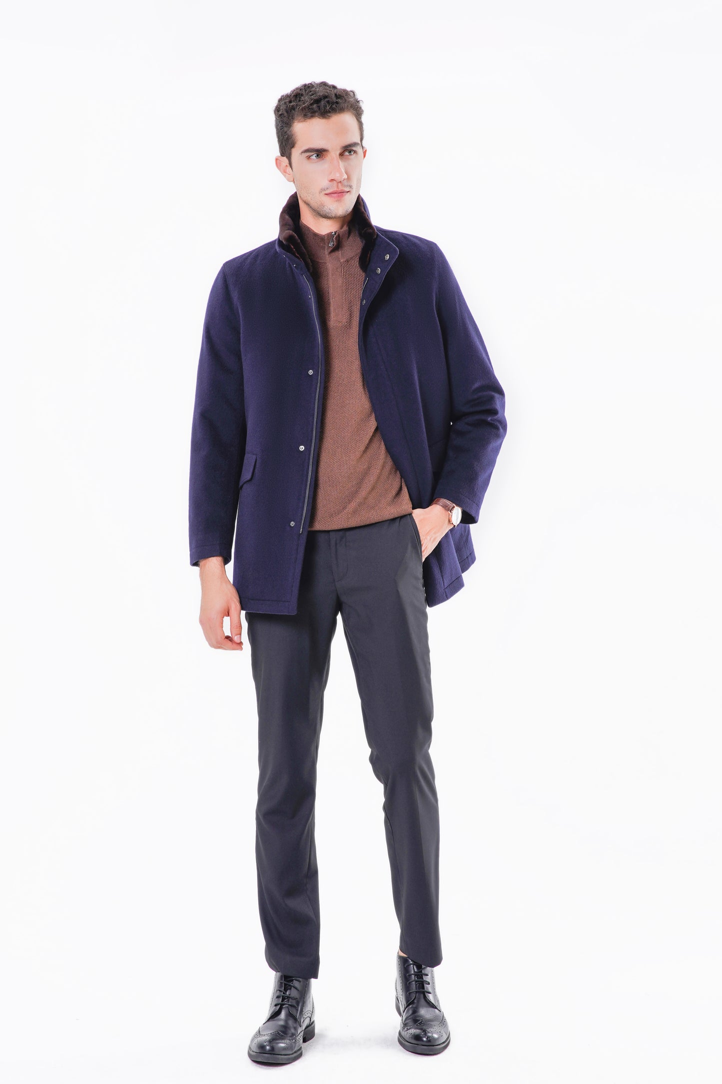 OverCoat Navy Blue Milano